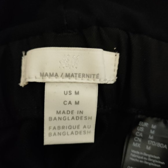 H&M Black Straight Leg Pants maternity - Picture 10 of 12
